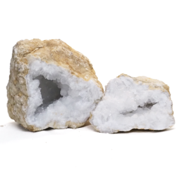 Natural-Calcite-Geode-Pair-J2072 | Himalayan Salt Factory