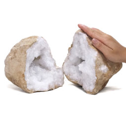 Natural-Calcite-Geode-Pair-S1251 | Himalayan Salt Factory