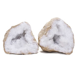 Natural-Calcite-Geode-Pair-S1251 | Himalayan Salt Factory