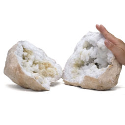 Natural-Calcite-Geode-Pair-S1254 | Himalayan Salt Factory