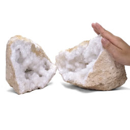 Natural-Calcite-Geode-Pair-S1256 | Himalayan Salt Factory