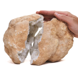 Natural-Calcite-Geode-Pair-S1259 | Himalayan Salt Factory