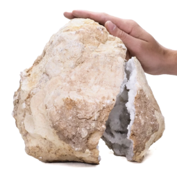Natural-Calcite-Geode-Pair-S1284 | Himalayan Salt Factory