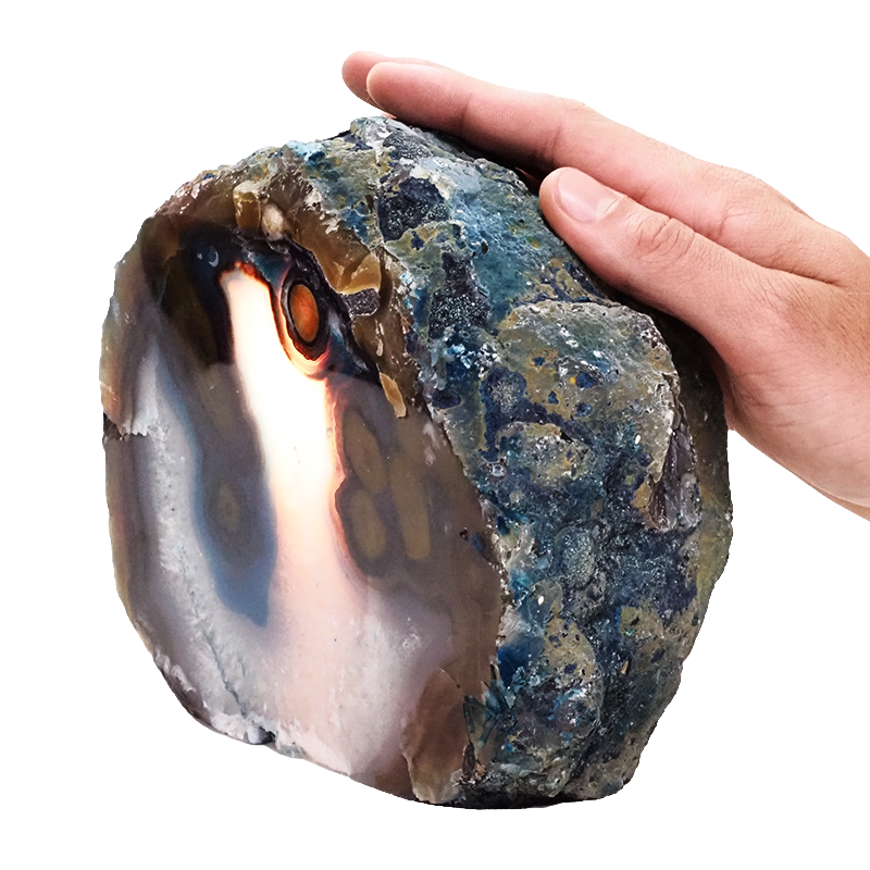 4.1kg Teal Agate Crystal Lamp N2064 5 Teal-Agate-Crystal-Lamp-N2064 | Himalayan Salt Factory
