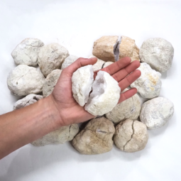 Natural-Calcite-Geode-Druze-Pieces-Parcel-S1324 | Himalayan Salt Factory