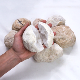 Natural-Calcite-Geode-Druze-Pieces-Parcel-S1327 | Himalayan Salt Factory