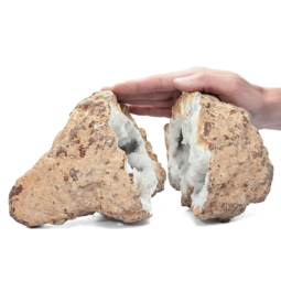 Natural-Calcite-Geode-Pair-S1338 | Himalayan Salt Factory
