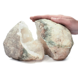 Natural-Calcite-Geode-Pair-S1339 | Himalayan Salt Factory