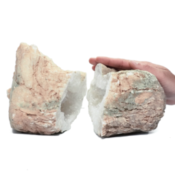 Natural-Calcite-Geode-Pair-S1341 | Himalayan Salt Factory