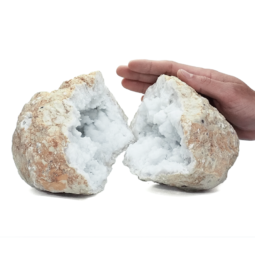 Natural-Calcite-Geode-Pair-S1348 | Himalayan Salt Factory