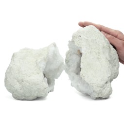 Natural-Calcite-Geode-Pair-S1349 | Himalayan Salt Factory