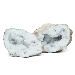 Natural-Calcite-Geode-Pair-S1350 | Himalayan Salt Factory