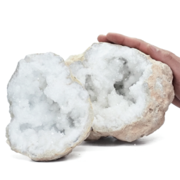 Natural-Calcite-Geode-Pair-S1353 | Himalayan Salt Factory