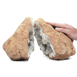 Natural-Calcite-Geode-Pair-V03 | Himalayan Salt Factory