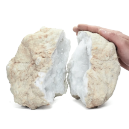 Natural-Calcite-Geode-Pair-V04 | Himalayan Salt Factory