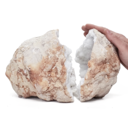 Natural-Calcite-Geode-Pair-V13 | Himalayan Salt Factory