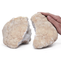 Natural-Calcite-Geode-Pair-V20 | Himalayan Salt Factory