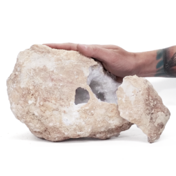 Natural-Calcite-Geode-Pair-V26 | Himalayan Salt Factory