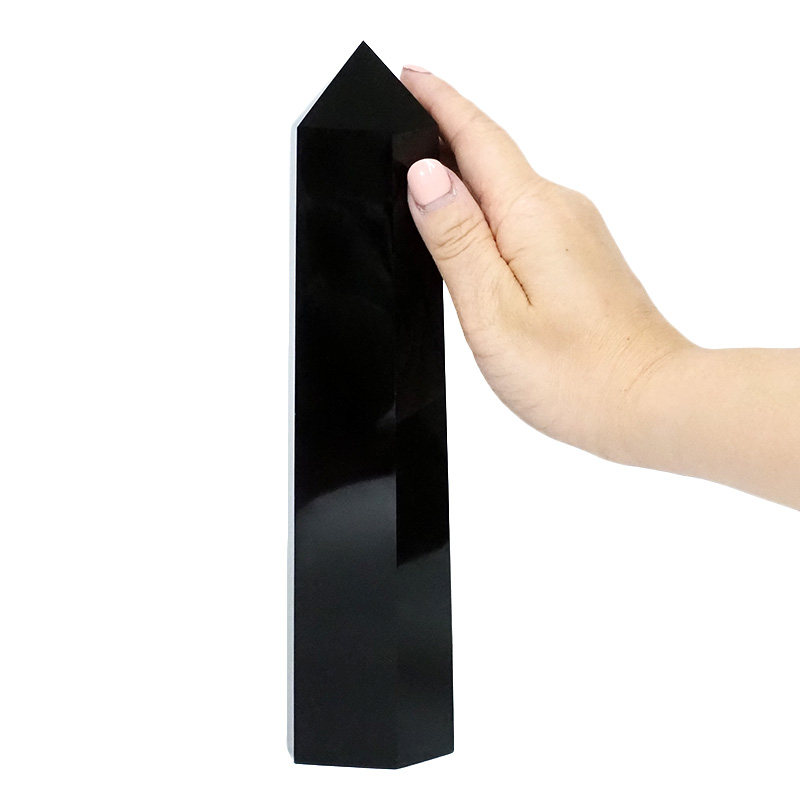 0.87kg Obsidian Terminated Point DK996 4 Obsidian Terminated Point DK996 | Himalayan Salt Factory