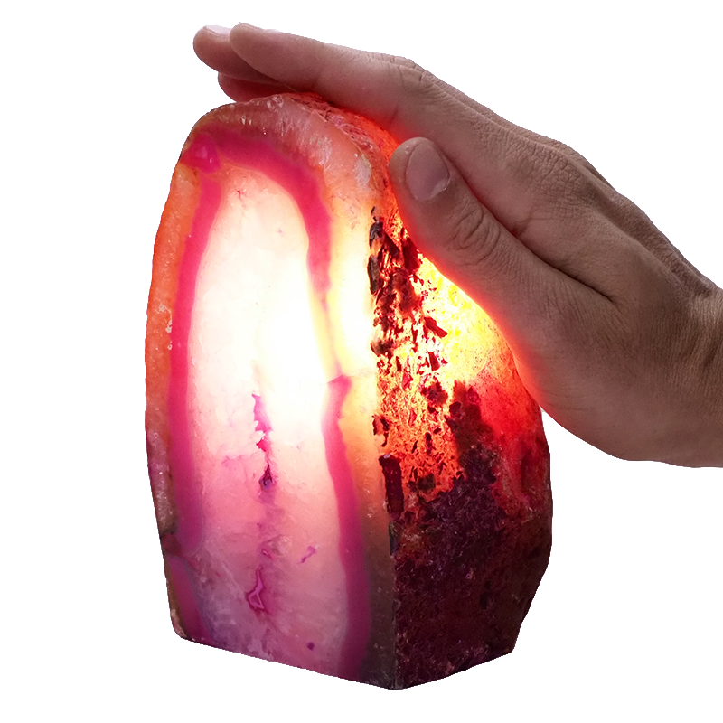 2kg Pink Agate Crystal Lamp N2115 5 Pink-Agate-Crystal-Lamp-N2115 | Himalayan Salt Factory