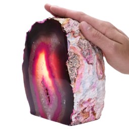 3kg Pink Agate Crystal Lamp N2119 7 Pink-Agate-Crystal-Lamp-N2119 | Himalayan Salt Factory