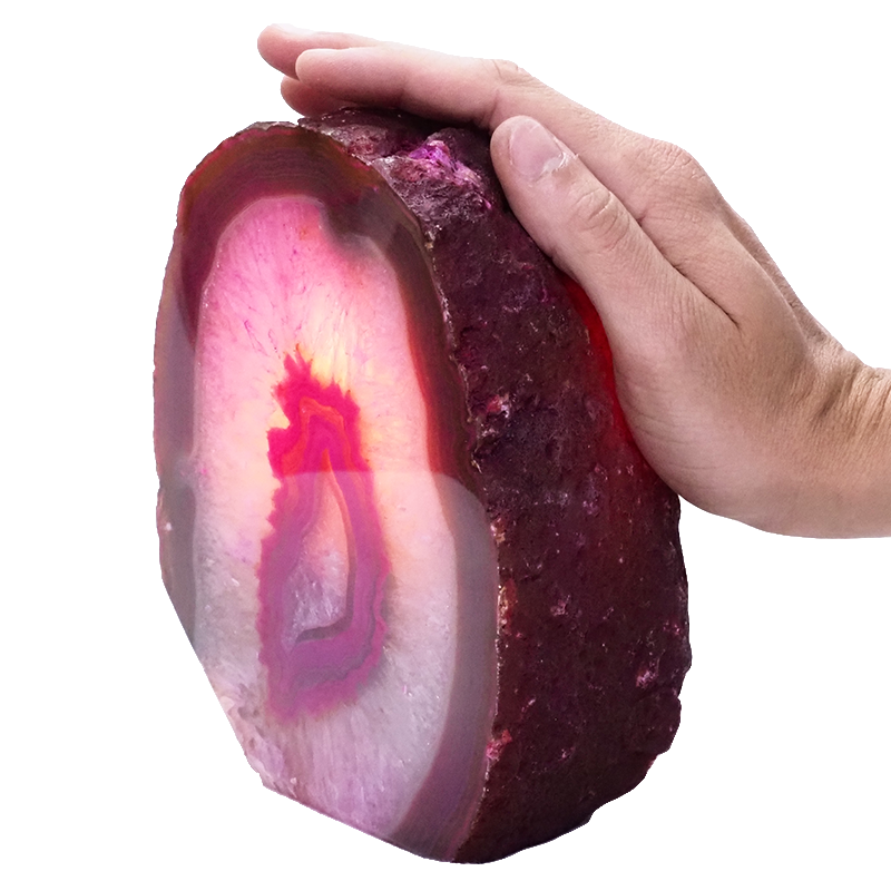 4kg Pink Agate Crystal Lamp S1317 5 Pink-Agate-Crystal-Lamp-S1317 | Himalayan Salt Factory