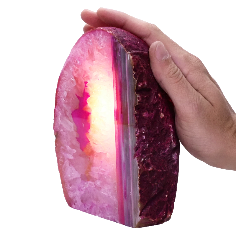 2kg Pink Agate Crystal Lamp S1319 5 Pink-Agate-Crystal-Lamp-S1319 | Himalayan Salt Factory