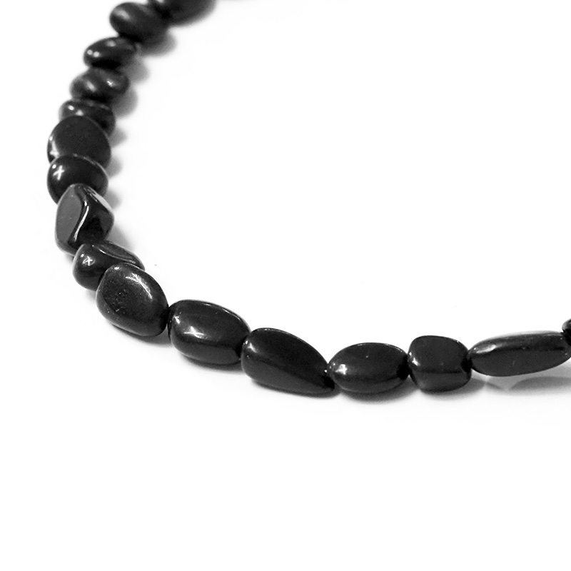 Shungite Freeform Beads Necklace 4 Shungite Freeform Beads Necklace | Himalayan Salt Factory
