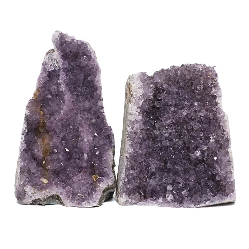 2.69kg Amethyst Crystal Geode Specimen Set 2 Pieces L406 3 Amethyst Crystal Geode Specimen Set 2 Pieces L406 | Himalayan Salt Factory