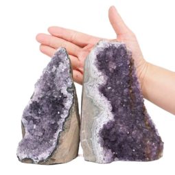 2.66kg Amethyst Crystal Geode Specimen Set 2 Pieces L412 5 Amethyst Crystal Geode Specimen Set 2 Pieces L412 | Himalayan Salt Factory
