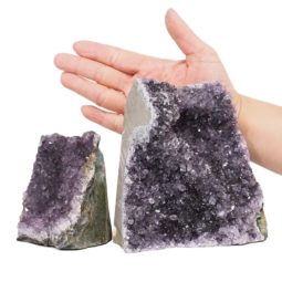 2.53kg Amethyst Crystal Geode Specimen Set 2 Pieces L413 5 Amethyst Crystal Geode Specimen Set 2 Pieces L413 | Himalayan Salt Factory