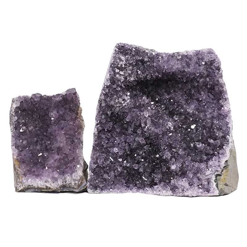 2.53kg Amethyst Crystal Geode Specimen Set 2 Pieces L413 3 Amethyst Crystal Geode Specimen Set 2 Pieces L413 | Himalayan Salt Factory