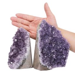 2.38kg Amethyst Crystal Geode Specimen Set 2 Pieces L421 5 Amethyst Crystal Geode Specimen Set 2 Pieces L421 | Himalayan Salt Factory