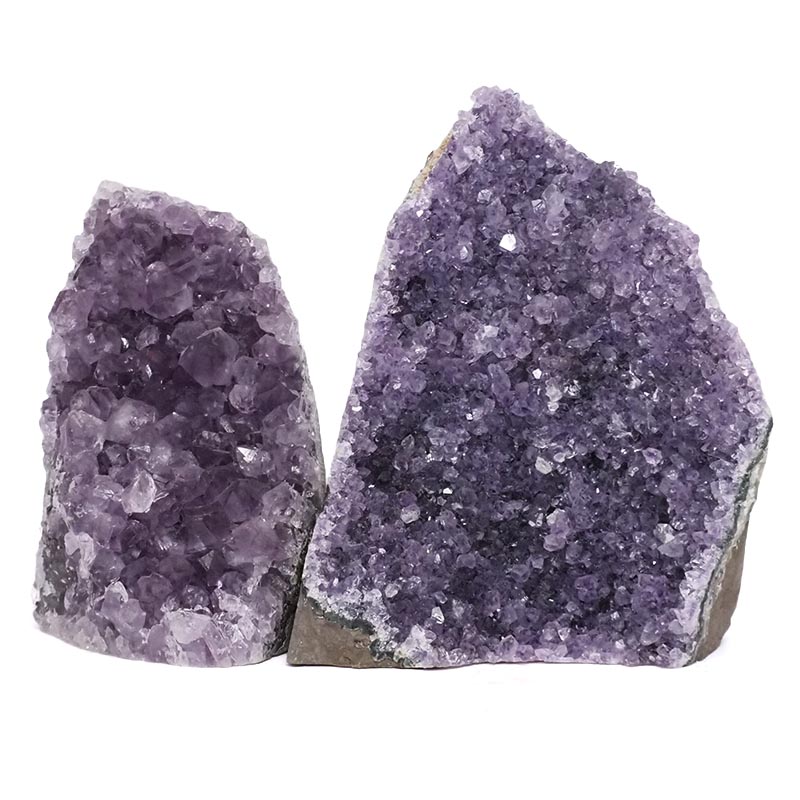 2.38kg Amethyst Crystal Geode Specimen Set 2 Pieces L421 3 Amethyst Crystal Geode Specimen Set 2 Pieces L421 | Himalayan Salt Factory