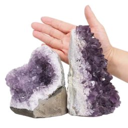 2.47kg Amethyst Crystal Geode Specimen Set 2 Pieces L422 5 Amethyst Crystal Geode Specimen Set 2 Pieces L422 | Himalayan Salt Factory