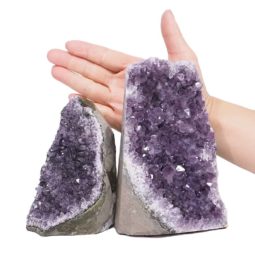2.17kg Amethyst Crystal Geode Specimen Set 2 Pieces L424 5 Amethyst Crystal Geode Specimen Set 2 Pieces L424 | Himalayan Salt Factory