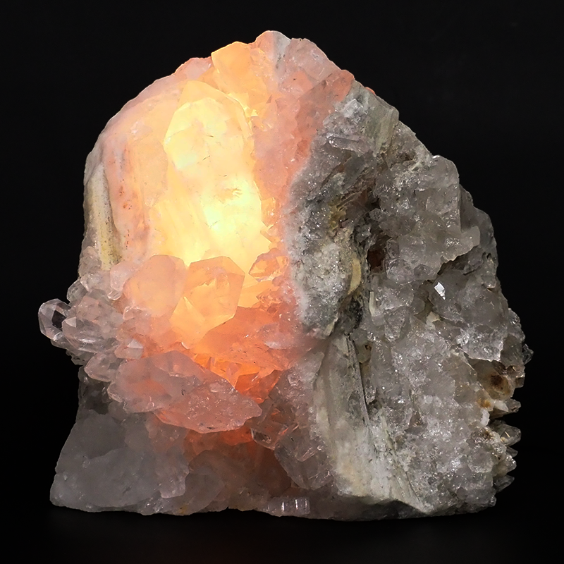 3.3kg Clear Quartz Cluster Lamp DB649 4 Clear Quartz Cluster Lamp DB649 | Himalayan Salt Factory