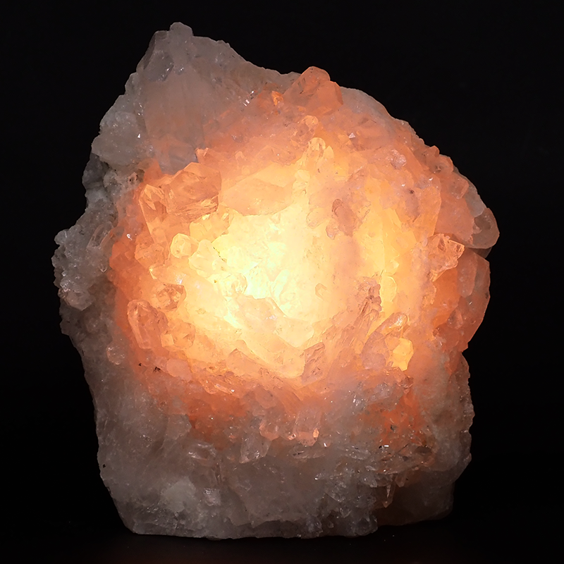 2.4kg Clear Quartz Cluster Lamp DB655 4 Clear Quartz Cluster Lamp DB655 | Himalayan Salt Factory