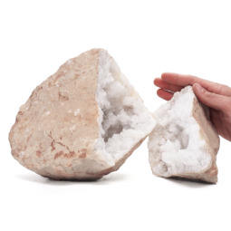 Natural-Calcite-Geode-Pair-S1363 | Himalayan Salt Factory