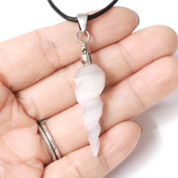 Selenite Spiral Pendant | Himalayan Salt Factory
