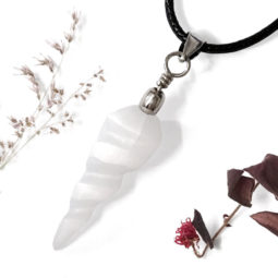 Selenite Spiral Pendant | Himalayan Salt Factory
