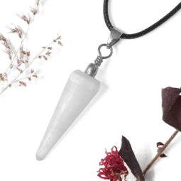 Selenite Terminated Point Pendant | Himalayan Salt Factory