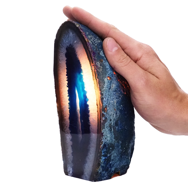 1.2kg Blue Agate Crystal Lamp S1401 5 Blue-Agate-Crystal-Lamp-S1401 | Crystal Factory