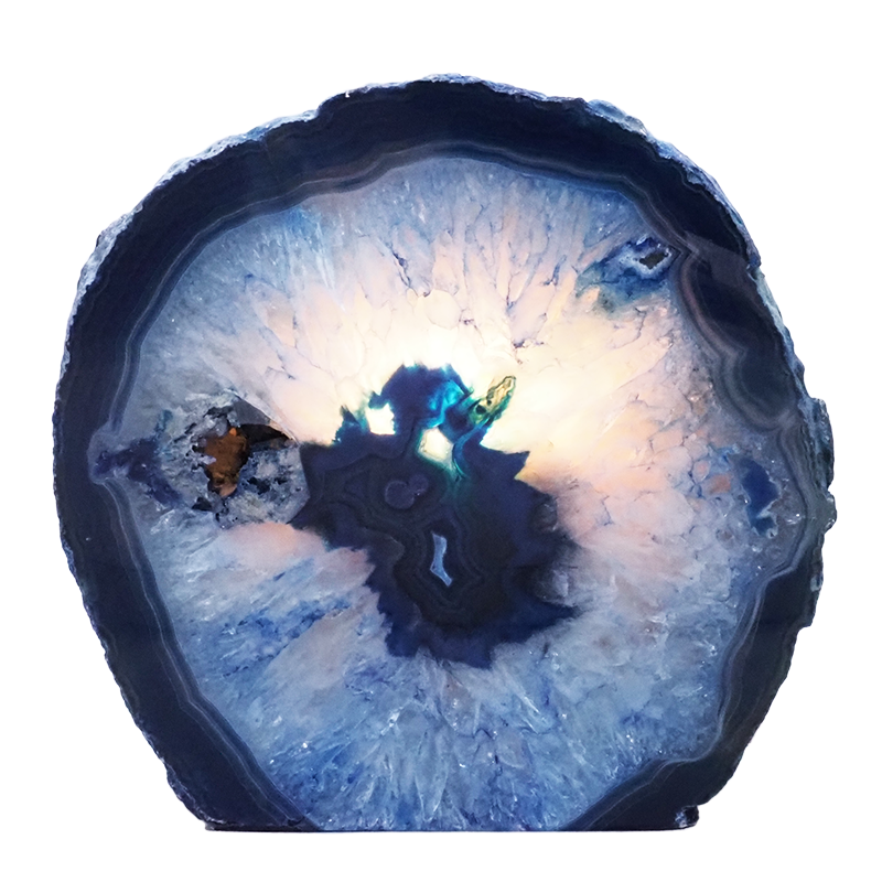 4kg Blue Agate Crystal Lamp S1405 4 Blue-Agate-Crystal-Lamp-S1405 | Crystal Factory