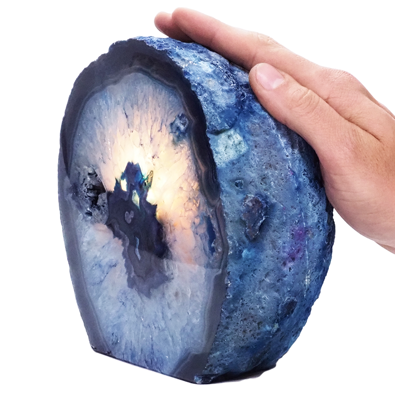 4kg Blue Agate Crystal Lamp S1405 5 Blue-Agate-Crystal-Lamp-S1405 | Crystal Factory