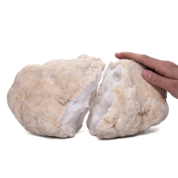 Natural-Calcite-Geode-Pair-J2076 | Himalayan Salt Factory