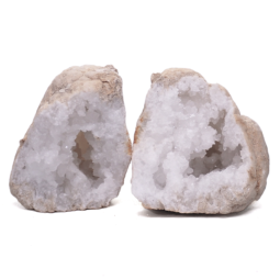 Natural-Calcite-Geode-Pair-J2076 | Himalayan Salt Factory