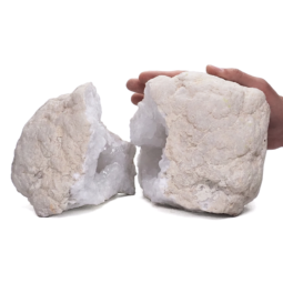 Natural-Calcite-Geode-Pair-J2089 | Himalayan Salt Factory