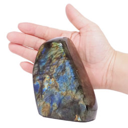 Natural Labradorite Polished Self Stand DV106 | Crystal Factory