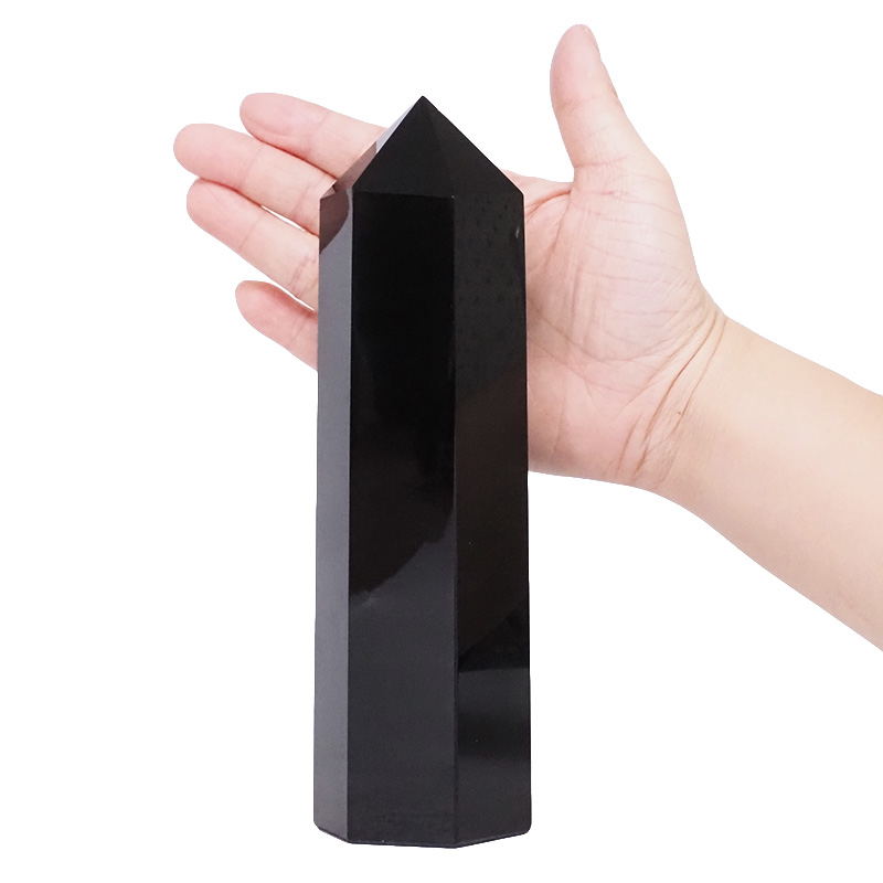 0.85kg Obsidian Terminated Point DV108 4 Obsidian Terminated Point DV108 | Crystal Factory